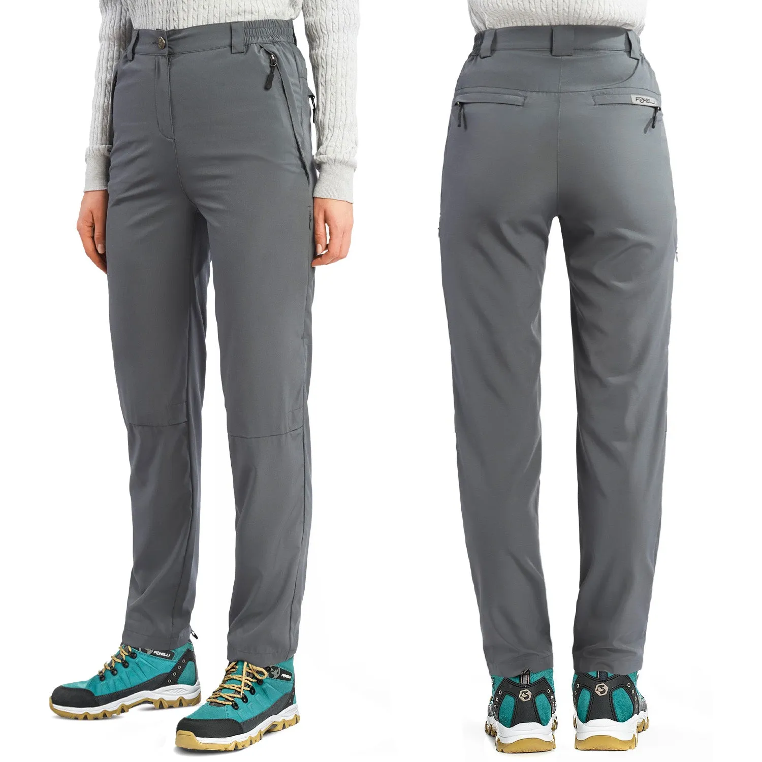 Women's Hiking Pants & Teal Boots