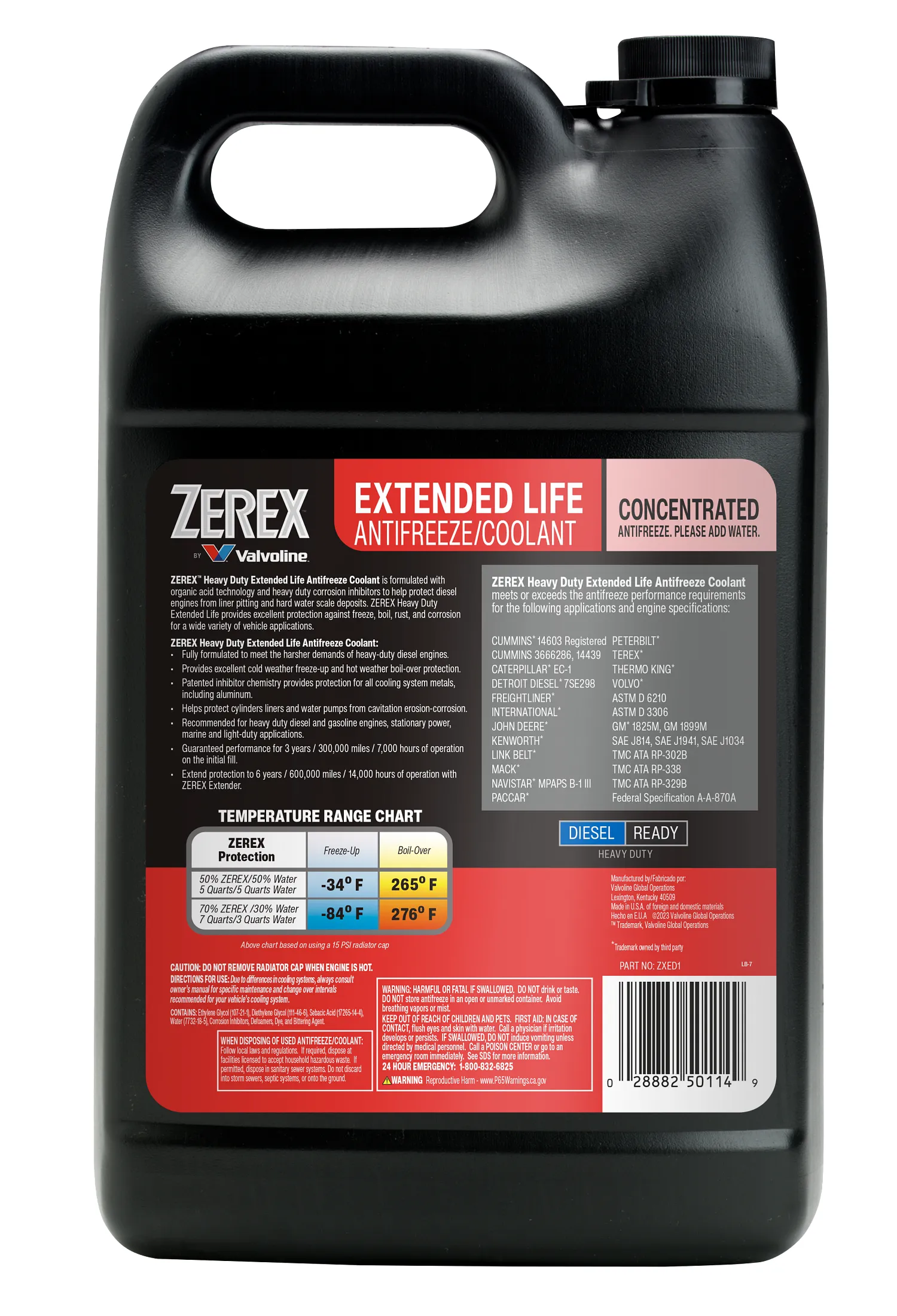 Zerex Heavy Duty Extended Life Concentrate Antifreeze